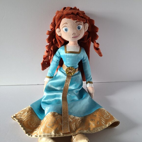 MERIDA DISNEY STORE BRAVE PRINCESS 20 INCH DOLL PLUSH RED HAIR - Picture 4 of 13